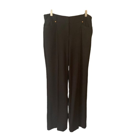 Cache Women's Black Modern Mid Rise Skinny Straight Leg Dress Pants Size 10 - Picture 1 of 6